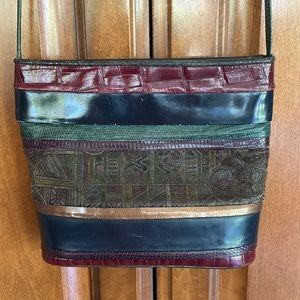 SHARIF Crossbody bag, leather, made in USA, excellent condition!